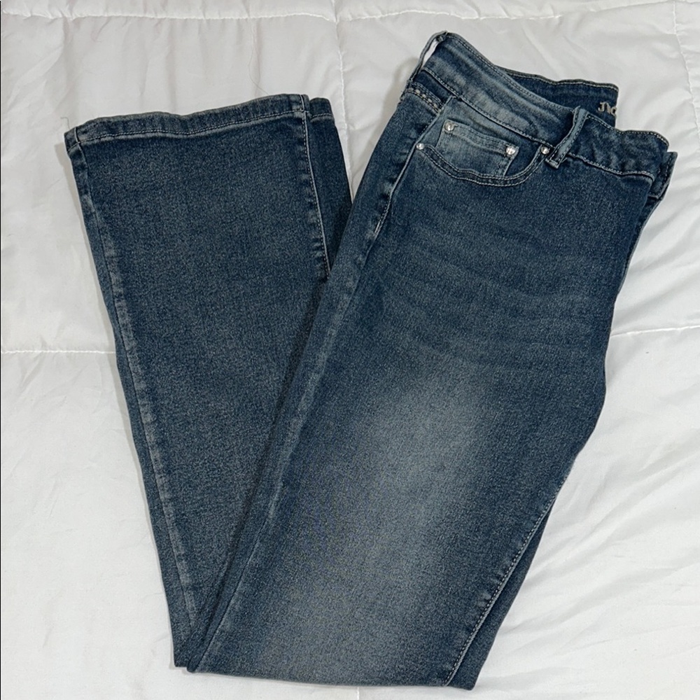 J for Justify Women's Boot Cut Jeans - Dark Blue